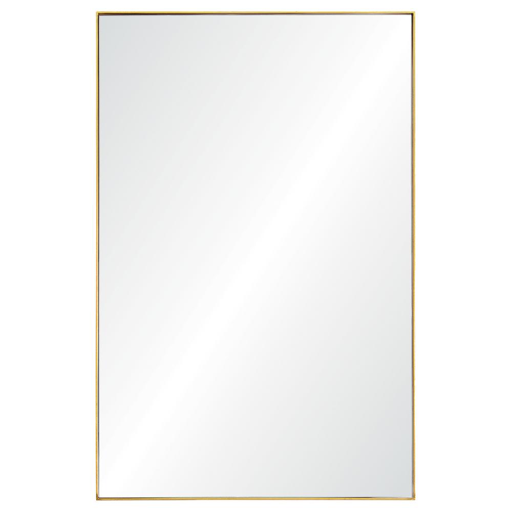 Florence 32" Tall Rectangle Wall Mirror, Yellow