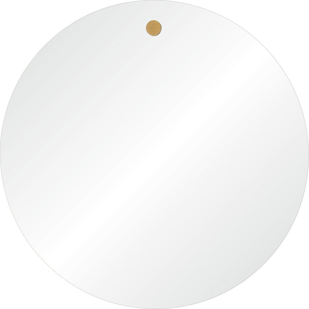 Zachary 30" Tall Round Wall Mirror