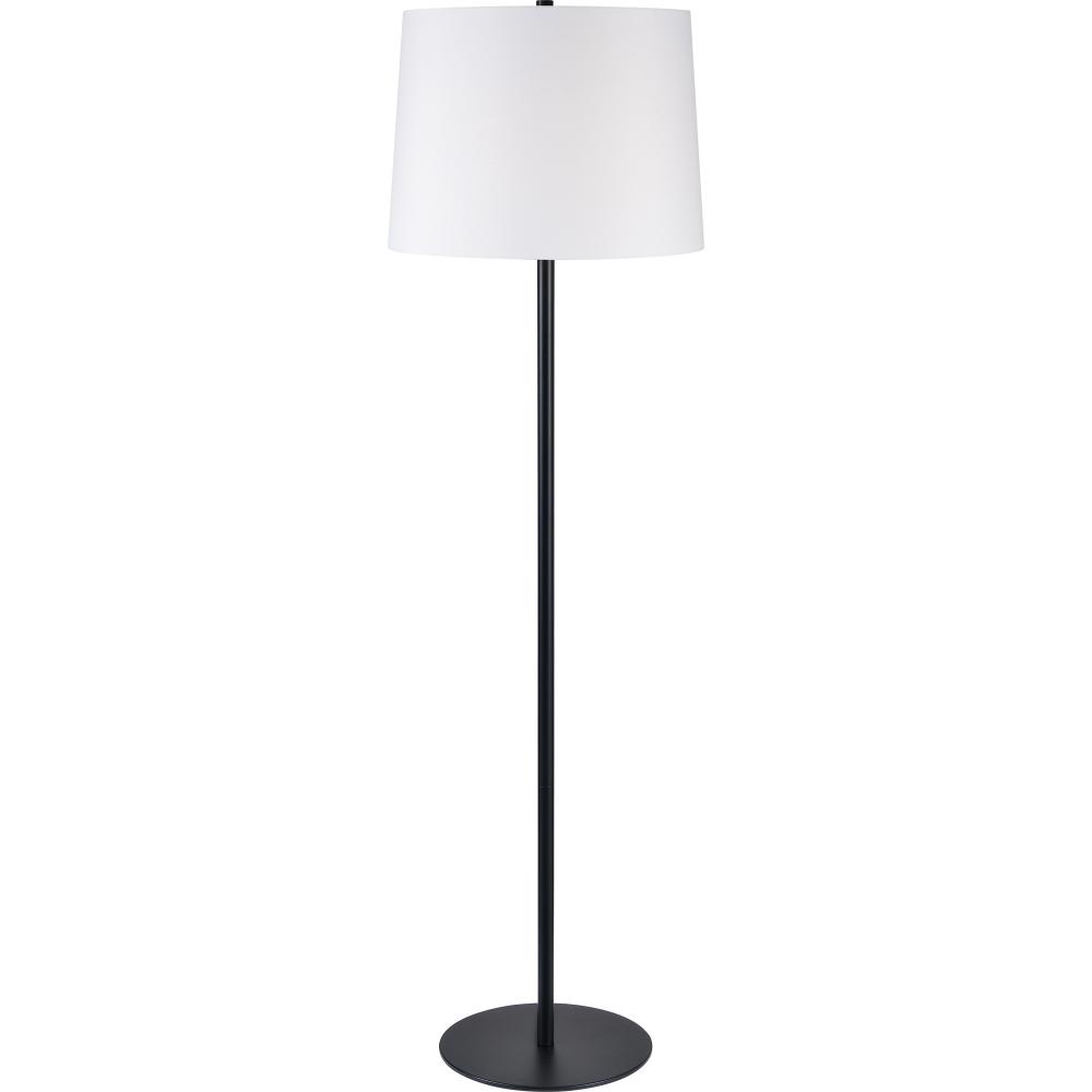Nevin 61.75" Length Floor Lamp, Matte Black