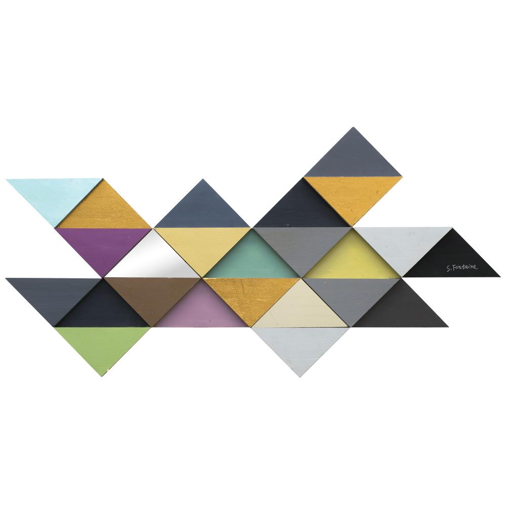 Tremulous Triangle 29" Wide Wall Décor