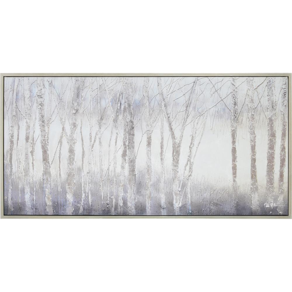 Anouska 30" Wide Canvas Art, Grey