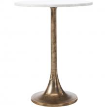 Renwil TA450 - Amalya Indoor Aluminum Table, Antique Brass