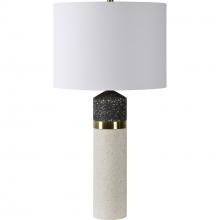 Renwil LPT1183 - Kaitlyn 29.5" Length Table Lamp, White and Black Speckled