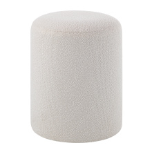 Renwil CHA096 - Corbin Indoor Boucle Ottoman, Off-White