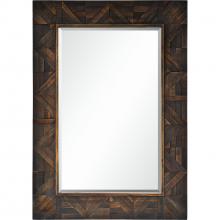 Renwil MT2201 - Madden 42" Tall Rectangle Wall Mirror, Brown