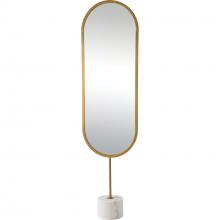 Renwil MT2341 - Taio 70" Tall Oval Wall Mirror, Yellow