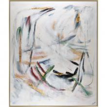 Renwil OL2004 - Moldova 50" Wide Canvas Art, Off-white