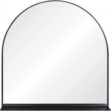 Renwil MT2424 - Wearstley 35" Tall Arch Wall Mirror, Black