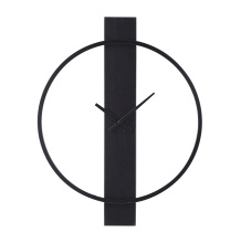 Renwil CL255 - Romane Indoor Iron Wall Clock, Matte Black