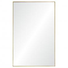 Renwil MT1820 - Florence 32" Tall Rectangle Wall Mirror, Yellow