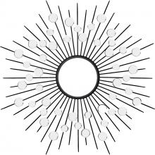 Renwil MT2456 - Maryam 45" Tall Starburst Wall Mirror, Black