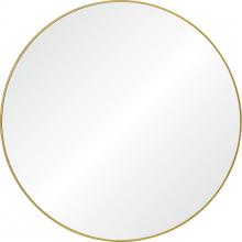 Renwil MT2532 - Fragoso 48" Tall Round Wall Mirror, Yellow