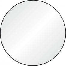 Renwil MT2530 - Sami 48" Tall Round Wall Mirror, Black
