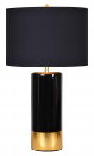 Renwil LPT631 - The Tuxedo 29" Length Table Lamp, Black and Gold