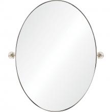 Renwil MT2353 - Azalea 24" Tall Oval Wall Mirror, Grey