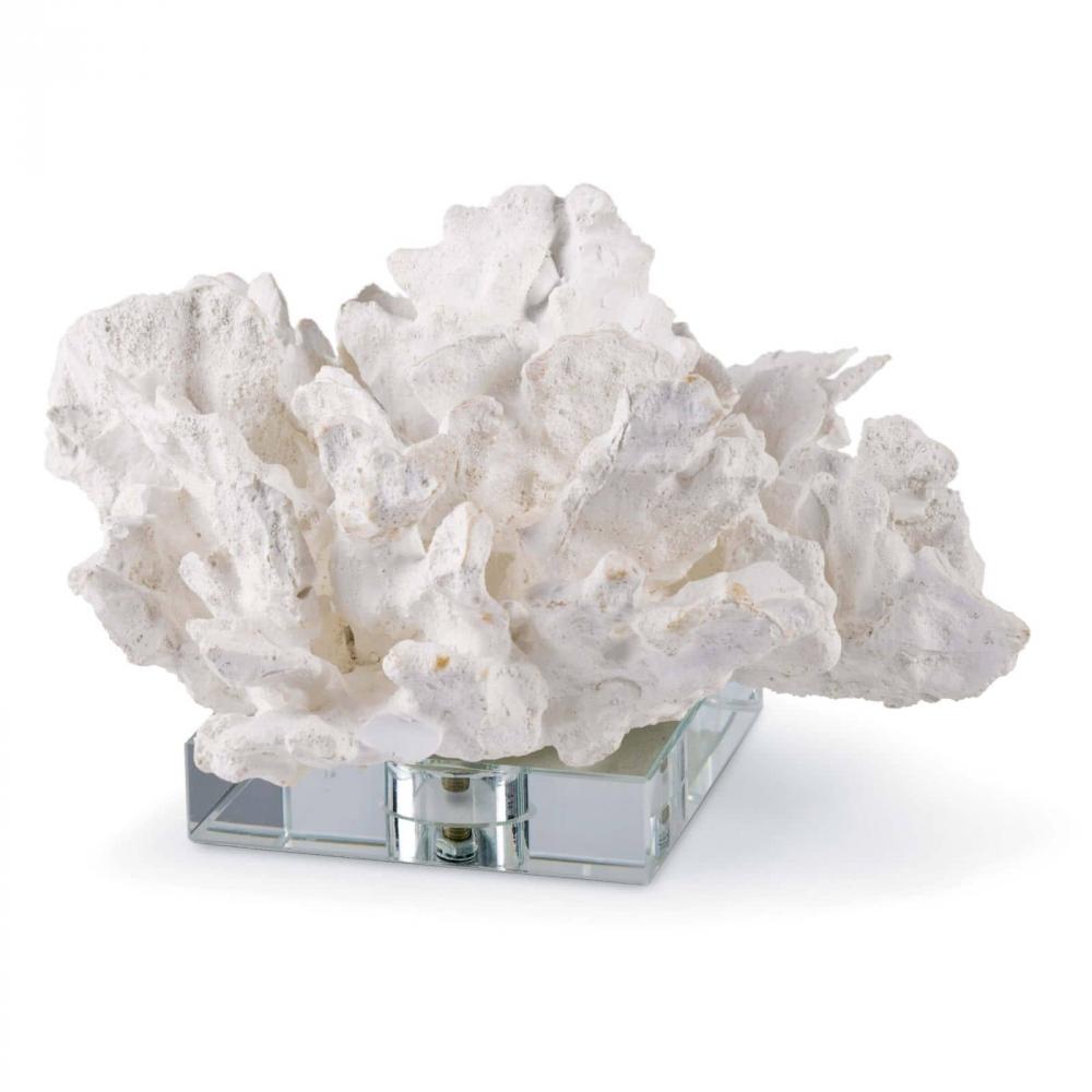 Regina Andrew Flower Coral On Crystal Base (White)