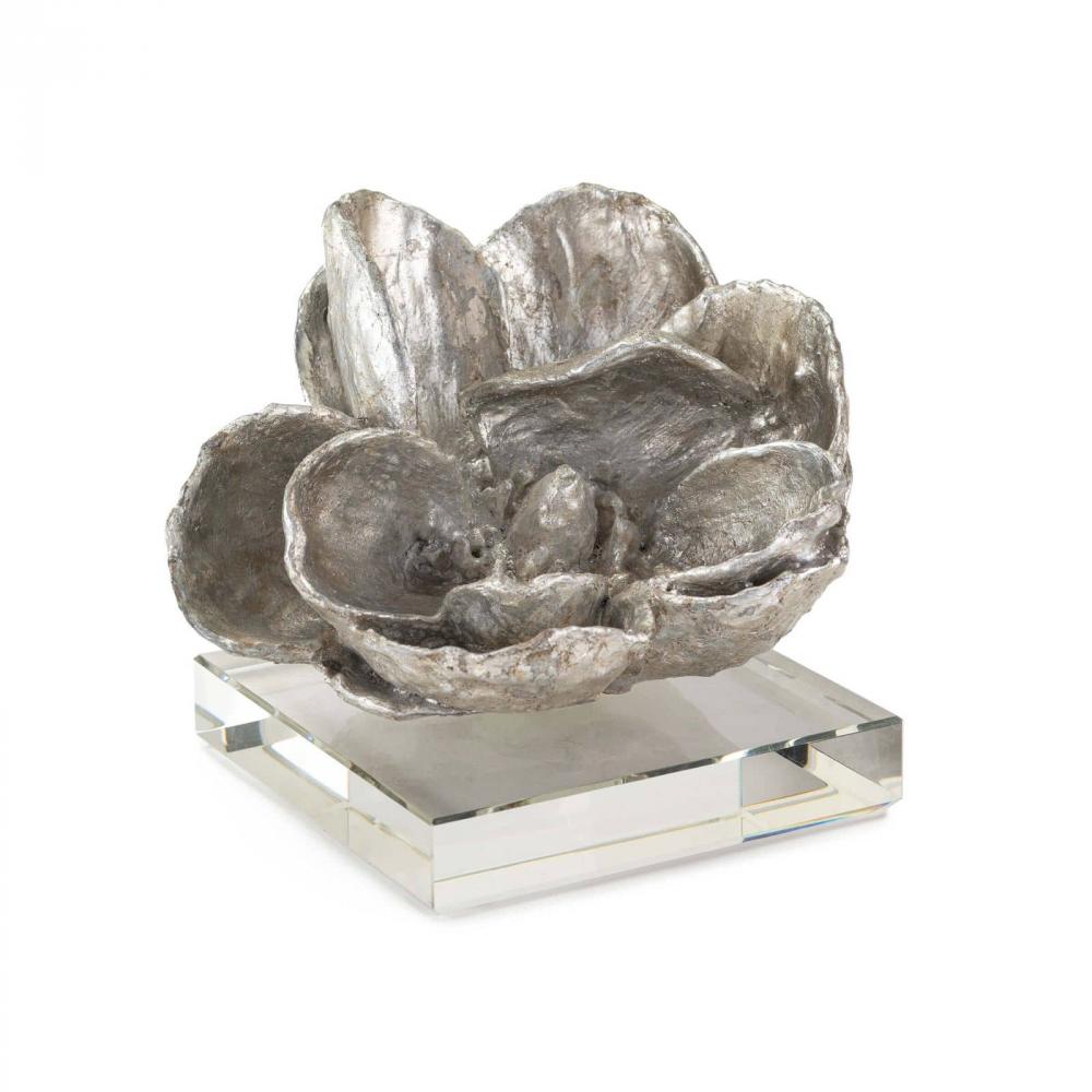 Regina Andrew Magnolia Objet (Silver Leaf); Dimensions 6W x 5H x 6D
