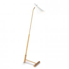 Regina Andrew 14-1060WTNB - Regina Andrew Spyder Floor Lamp (White and Natural Brass)