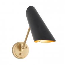 Regina Andrew 15-1249BBNB - Regina Andrew Vest Single Arm Sconce (Blackened Brass and Natural Brass)