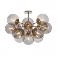Regina Andrew 16-1475PN-SMK - Regina Andrew Shine Flush Mount (Polished Nickel with Smoke Glass)