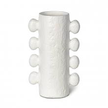 Regina Andrew 20-1449WT - Regina Andrew Sanya Metal Vase Large (White); Dimensions 8.75W x 14H x 5D