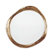 Regina Andrew 21-1115GLD - Regina Andrew Ibiza Mirror (Antique Gold); Dimensions 30.25W x 31.5H x 1.25D