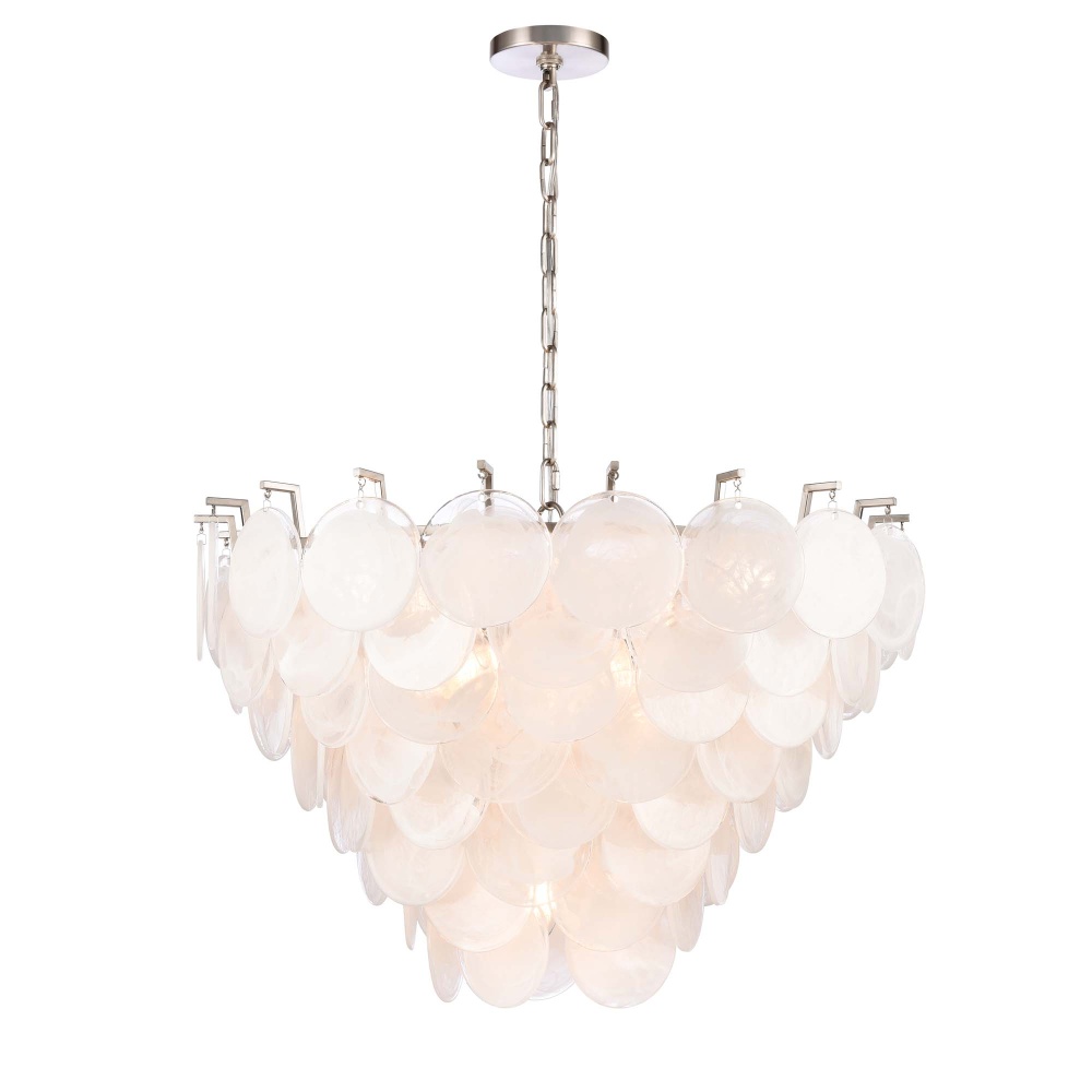 Jacobella Large Chandelier - Brushed Nickel