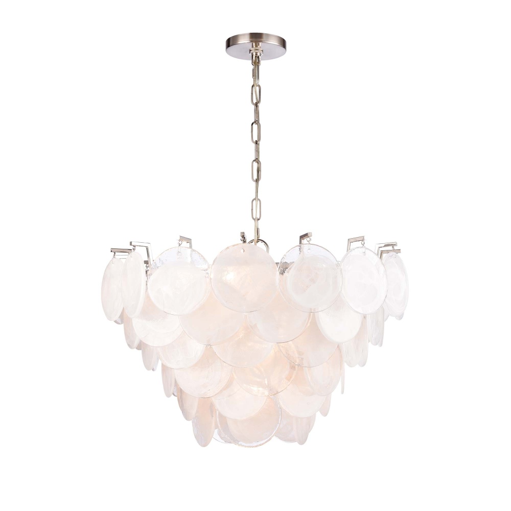 Jacobella Medium Chandelier - Brushed Nickel