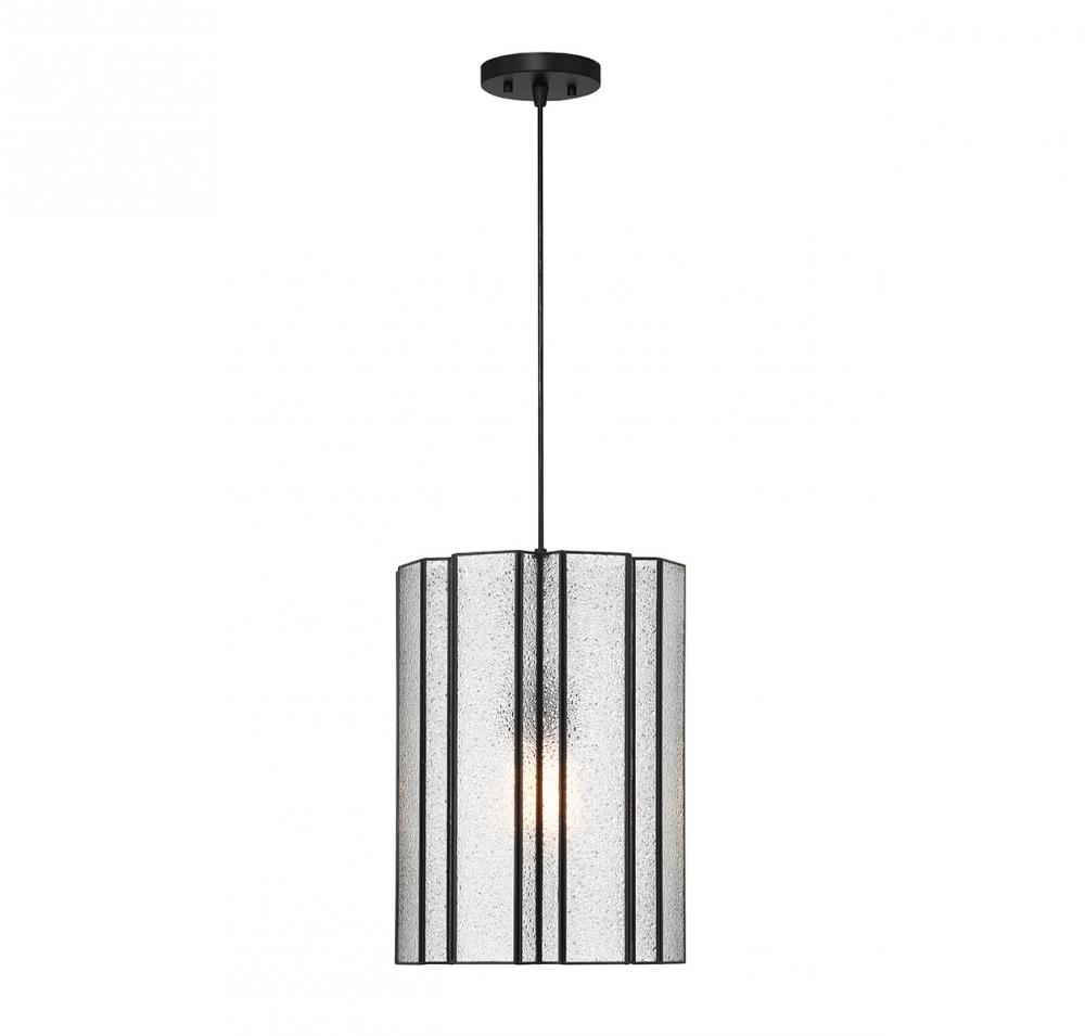 Bonn 1-Light Pendant in Matte Black