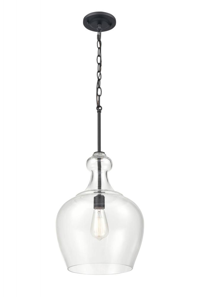 Corra 1-Light Pendant light Matte Black
