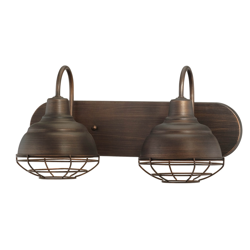 Neo-Industrial 2-Light Vanity Rubbed Bronze