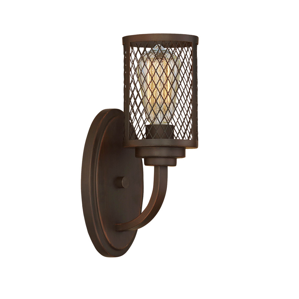 Akron 1-Light Wall Sconce Rubbed Bronze