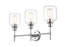 Millennium 6943-CH - Asheville 3-Light Vanity Chrome