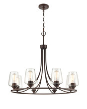 Millennium 9728-RBZ - Ashford 8-Light Chandelier Ceiling Light Rubbed Bronze