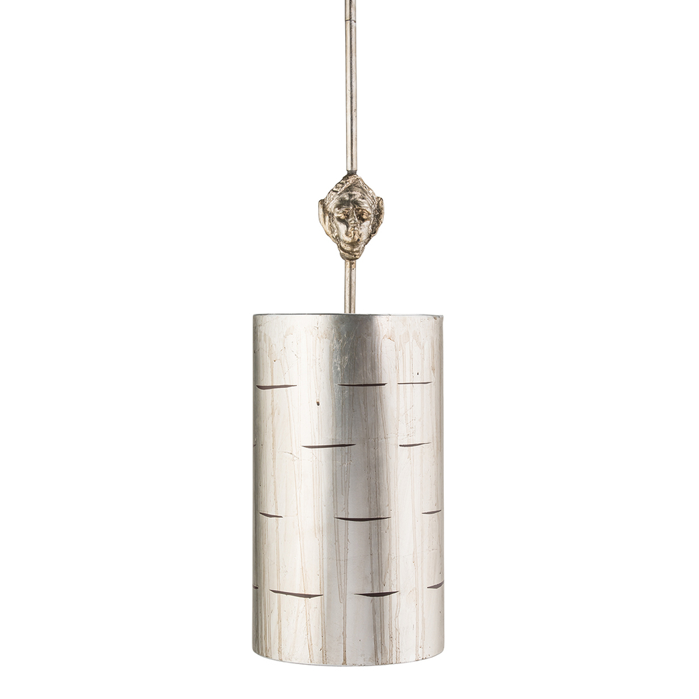 Fragment Small Mini Pendant - Semi Flush - Distressed Silver