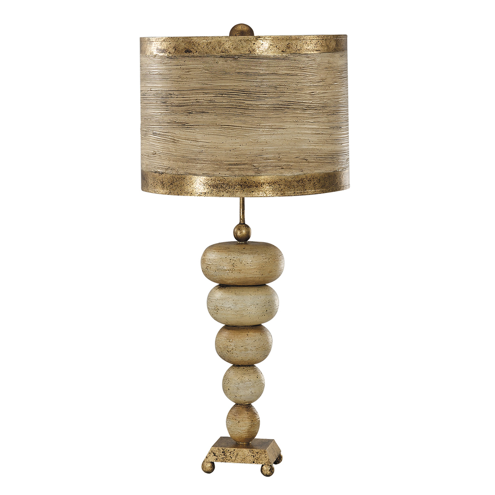 Retro Stone Stacked Table Lamp