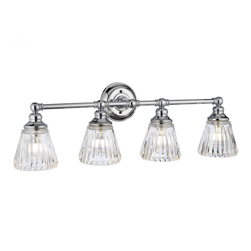 Keynes 4 Light Vanity in Polished Chrome