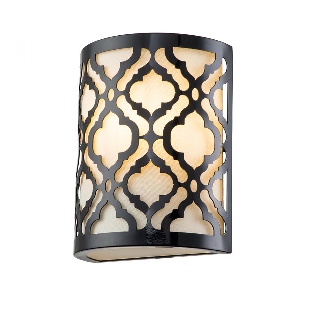 Arabella 1 Light Sconce in Black