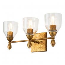 Lucas McKearn bb1000g-3-f1g - Felice 3 Light Vanity in Antique Gold