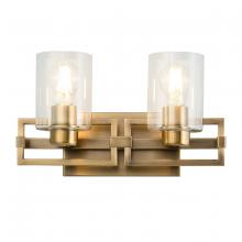 Lucas McKearn bb90117atb-2 - Estes 2 Light Vanity in Aged Brass
