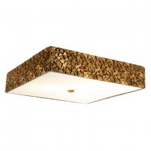 Lucas McKearn fm1158g-sq-20 - Mosaic Square 3 Light Flush Mount in Gold
