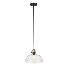 Lucas McKearn pd-hampton-p-gr - Hampton 1 Light Duo-Mount Pendant - Black