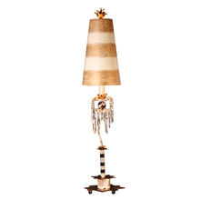 Lucas McKearn ta1057 - Birdland Striped Shaded Buffet Table Lamp