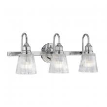 Lucas McKearn bb-addison3-pc - Addison 3 Light Vanity in Polished Chrome