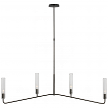 Visual Comfort & Co. Signature Collection ALL US ARN 5510BZ-CG - Casoria Large Linear Chandelier
