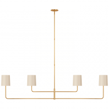 Visual Comfort & Co. Signature Collection ALL US BBL 5087G-CW - Go Lightly 70" Four Light Linear Chandelier