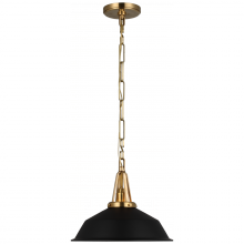 Visual Comfort & Co. Signature Collection ALL US CHC 5461AB-BLK - Layton 14" Pendant
