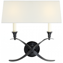 Visual Comfort & Co. Signature Collection ALL US CHD 1191BZ-L - Cross Bouillotte Large Sconce