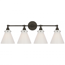 Visual Comfort & Co. Signature Collection ALL US CHD 2530BZ-WG - Parkington 32" Four Light Bath Bar