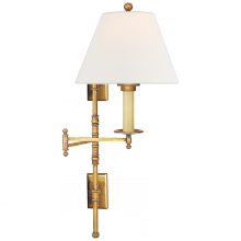Visual Comfort & Co. Signature Collection ALL US CHD 5102AB-L - Dorchester Double Backplate Swing Arm